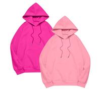 Genérico 2025 Sudaderas Mujer con Capucha Deportiva Suéter Hoodie Moda Hip Hop Unisex Pullover Harajuku Streetwear Essentials Deporte Color Sólido Jersey