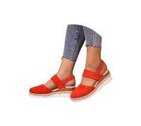 Genérico 2025 summer new wide band closed toe sandals for womenOrthopedic Platform Wedge (1PCS/C, Adulto, Mujer, 38, Números, Sistema tallas calzado EU, mediano)