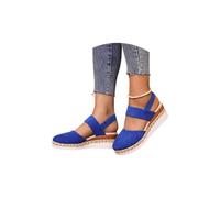 Genérico 2025 summer new wide band closed toe sandals for womenOrthopedic Platform Wedge (1PCS/F, Adulto, Mujer, 37, Números, Sistema tallas calzado EU, mediano)