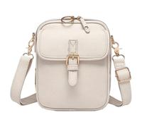 Genérico 2025 Upgrade Vintage Double Layer Large Capacity Mini Messenger Bag, Vintage Messenger Bag, Unisex Messenger Bags Crossbody (White)