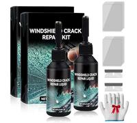 Genérico 2025 Upgrade Windshield Crack Repair Kit,New Cracks Gone Glass Repair,Premium Glass Repair,Liquid Windshield Repair Kit For Chips and Cracks,Quick Fix Windshield & Glass Repair Tools(2 Set)
