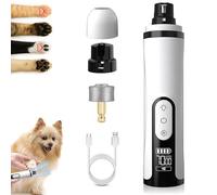 Genérico 2025 Upgraded Nail Grinder Cordless, Nail Trimmer for Dogs and Cats with LED Light & 3 Speeds, 2000mAh USB Rechargeable Dog Nail Trimmer for Thick Nails (1pc+1 Head)
