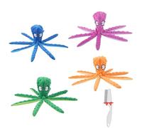 Genérico 2025 Whiskerspot Octopus Dog Toy, Whiskerspot Dog Toys Interactive Chew Dogs Toy for Hide and Seek and Puppy Chew Toys for Teething Small/Medium/Large Dogs, No Stuffing (B+G+O+P)