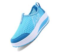 Genérico 2025 Zapatillas Mujer Moda,Zapatos de Caminar Deporte Senderismo Gimnasio Atlético Transpirable Plataforma Ligeras Comodas Y Zapatos Ideales para Primavera-Verano