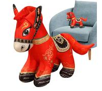 Generico 2026 Año Del Caballo Peluche,Muñeca Animal Suave - Animal De Peluche Para El Año Nuevo - Para Niños Adultos Coleccionistas Sala Sofá Juego Viaje Cumpleaños