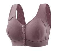 Genérico 2026 Bandoulière transparente confortable et pour femmes, sans fil, dos nu, sans éponge, avec bretelles convertibles (Purple, 46)