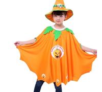 Genérico 2026 Capa Halloween Niños Disfraz Cintura Elástica Cosplay Uso Diario Libre Mágico Primavera Verano (Orange2, 1-12 Years)