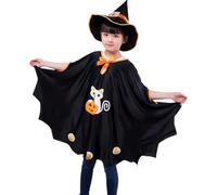 Genérico 2026 Capa Halloween Niños Disfraz Cintura Elástica Cosplay Uso Diario Libre Mágico Primavera Verano (Black3, 1-12 Years)
