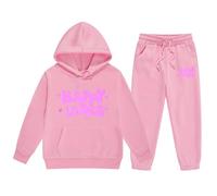 Genérico 2026 Conjunto chándal 2 Piezas niños niñas Sudadera Capucha Pantalones Deportivos Estampado océano (150)