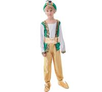 Genérico 2026 Conjunto de América para niños y niñas Disfraz Infantil con Sombrero y Zapatos Traje de Cosplay Divertido para (Green, 7-9 Years)