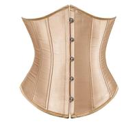 Genérico 2026 Corsé Moldeador Corto De Satén Con Varillas Y Efecto Esculpido Básica