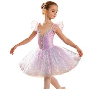 Genérico 2026 Elegante Vestido niña tutú actuación cumpleaños Princesa Tul Bordado Flores Mangas Globo Espalda Abierta Cierre botón Forro algodón Transpirable (Red, 13-15 Years)