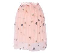 Genérico 2026 Falda de Ballet con Lentejuelas y Estrellas para niñas Vestido tutú Falda de Tul con Capas elásticas Cintura Ajustable para Uso Diario Casual Escolar al Libre (1-2 Years)