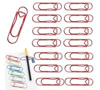 Genérico 2026 Heart Shaped Metal Pen Clip 16PCS,2.8 Inch Heart Shaped Pen Holder,Durable Steel Paperclip for Notebook,Reusable Planner Paperclip Pencil Clip,Cute Office School Suppl (red,16PCS)