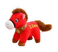 Genérico 2026 Horse Mascot Plush - Soft Cute Chinese zodac Doll Toy, Animal Ornament, Adorable Stuffed Figure, Premium Fabric Cartoon Collectible | Decorative Display for Cars Bags Shop Window Home S