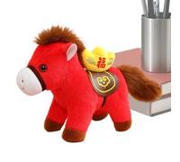 Genérico 2026 Horse Mascot Plush - Soft Cute Chinese zodac Doll Toy, Animal Ornament, Adorable Stuffed Figure, Premium Fabric Cartoon Collectible | Decorative Display for Cars Bags Shop Window Home S