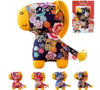 Genérico 2026 Horse Year Mascot,Cartoon Plush Lucky Horse Toys,Chinese Zodiac Year of The Horses Sculpture,Symbol of Success and Good Fortune,Desktop Ornament for Home Office,New Year Gifts (Blue-2)
