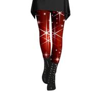 Genérico 2026 Leggings Mujer Impreso Martes Pantalones ajustados casuales para un estilo de moda diario, rojo, S