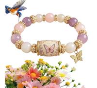 Genérico 2026 Limited Edition Bluebird Blessings Bracelet, Bluebird Blessings Bracelet, Inspirational Hummingbird Strength Beaded Bracelets for Women and Men (#2)