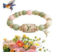 Genérico 2026 Limited Edition Bluebird Blessings Bracelet, Bluebird Blessings Bracelet, Inspirational Hummingbird Strength Beaded Bracelets for Women and Men (#1)