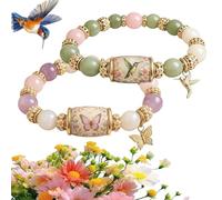 Genérico 2026 Limited Edition Bluebird Blessings Bracelet, Bluebird Blessings Bracelet, Inspirational Hummingbird Strength Beaded Bracelets for Women and Men (#6)