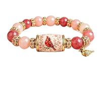 Genérico 2026 Limited Edition Bluebird Blessings Bracelet with Gift Box, Hummingbird Butterfly Blessing Bracelet Inspirational Bird Charm Pulsera, Elastic Stretch Beaded Pulseras for Women, One Size