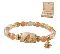 Genérico 2026 Love Peace Spring Blessings Bracelet, Hummingbird Garden Faith Bracelet, Inspirational Bird Charm Beaded Bracelets for Strength,Hope and Joy, Motivational Jewelry Gifts for Women