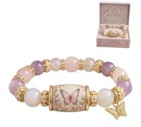 Genérico 2026 Love Peace Spring Blessings Bracelet, Hummingbird Garden Faith Bracelet, Inspirational Bird Charm Beaded Bracelets for Strength,Hope and Joy, Motivational Jewelry Gifts for Women