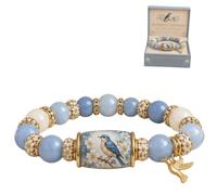 Genérico 2026 Love Peace Spring Blessings Bracelet, Hummingbird Garden Faith Bracelet, Inspirational Bird Charm Beaded Bracelets for Strength,Hope and Joy, Motivational Jewelry Gift for Women