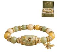 Genérico 2026 Love Peace Spring Blessings Bracelet, Hummingbird Garden Faith Bracelet, Inspirational Bird Charm Beaded Bracelets for Strength,Hope and Joy, Motivational Jewelry Gifts for Women