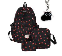 Genérico 2026 NEW Bow Backpack 3-Piece Set Cute College Laptop Rucksack for Women Fashion Travel Daypack (P)