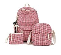 Genérico 2026 NEW Bow Backpack 3-Piece Set Cute College Laptop Rucksack for Women Fashion Travel Daypack (E)