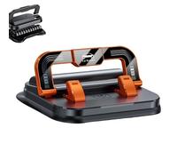 Genérico 2026 New Car Phone Holder 360 Degree Rotation, Suitable for Car Navigation in-Car Dashboard, Horizontal and Vertical Screen Adjustment Angle, Anti-Slip Holder for All Phones (Orange)