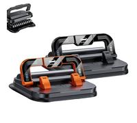 Genérico 2026 New Car Phone Holder 360 Degree Rotation, Suitable for Car Navigation in-Car Dashboard, Horizontal and Vertical Screen Adjustment Angle, Anti-Slip Holder for All Phones (Orange+Black)