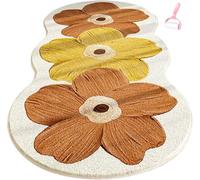 Genérico 2026 New Cute Flower Bath Mat,Flower Pattern Non-Slip Washable Rugs Floor Mat, Machine Washable Rugs for Bedroom Hallway Bedside Study Living Rooms