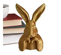 Genérico 2026 New Easter Bunny Ornaments, Gold Bunny Desktop Figurine, Cute BunnyTable Centerpiece - for Home Holiday Party Shelf Dining Table Mantel Entryway