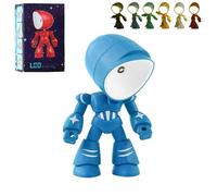 Genérico 2026 New Lonely Robot Cartoon Cute Robot Design Companion Table Light, Mini Creative Robots TableLlamp, Creative Fully Posable Body Bot Style, Magnetic Design for Bedroom Office (Blue)