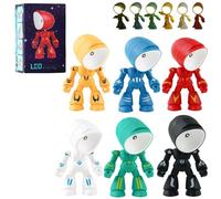 Genérico 2026 New Lonely Robot Cartoon Cute Robot Design Companion Table Light, Mini Creative Robots TableLlamp, Creative Fully Posable Body Bot Style, Magnetic Design for Bedroom Office (6 Mix)