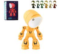 Genérico 2026 New Lonely Robot Cartoon Cute Robot Design Companion Table Light, Mini Creative Robots TableLlamp, Creative Fully Posable Body Bot Style, Magnetic Design for Bedroom Office (Yellow)