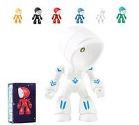 Genérico 2026 New Lonely Robot Cartoon Cute Robot Design Companion Table Light, Mini Creative Robots Tablellamp, Unique Led Mini Night Light, Posable Body Bot Style, a Unique Companion (White)