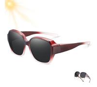 Genérico 2026 New Polarized UV400 Protection Trendy Round Cat-Eye Sunglasses Women'S Cat Eye Sunglasses Polarized (#8)