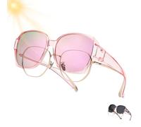 Genérico 2026 New Polarized UV400 Protection Trendy Round Cat-Eye Sunglasses Women'S Cat Eye Sunglasses Polarized (#12)