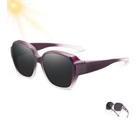 Genérico 2026 New Polarized UV400 Protection Trendy Round Cat-Eye Sunglasses Women'S Cat Eye Sunglasses Polarized (#9)