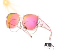 Genérico 2026 New Polarized UV400 Protection Trendy Round Cat-Eye Sunglasses Women'S Cat Eye Sunglasses Polarized (#10)