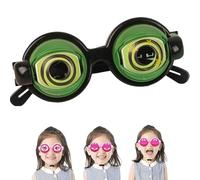 Genérico 2026 New Winking Glasses with Winking Eyes, Kinetic Crazy Eyes Glasses, Pull-String Blinking Crazy Glass for Kids and Adults (C)
