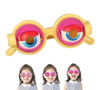 Genérico 2026 New Winking Glasses with Winking Eyes, Kinetic Crazy Eyes Glasses, Pull-String Blinking Crazy Glass for Kids and Adults (D)