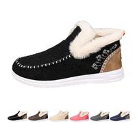 Genérico 2026 New Winter Boots for WomenShoes Comfy Orthopedic Arch Suppor Non Slip House Shoes for Indoor Outdoor Boots (Black,39)