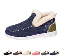 Genérico 2026 New Winter Boots for WomenShoes Comfy Orthopedic Arch Suppor Non Slip House Shoes for Indoor Outdoor Boots (Blue,42)
