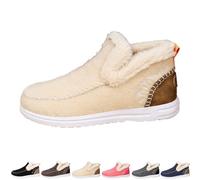 Genérico 2026 New Winter Boots for WomenShoes Comfy Orthopedic Arch Suppor Non Slip House Shoes for Indoor Outdoor Boots (Apricot,45)