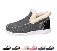 Genérico 2026 New Winter Boots for WomenShoes Comfy Orthopedic Arch Suppor Non Slip House Shoes for Indoor Outdoor Boots (Gray,38)